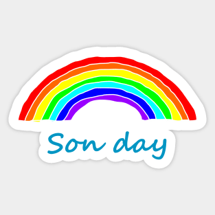 Son Day Rainbow Sticker